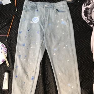 Painted Mom Jeans